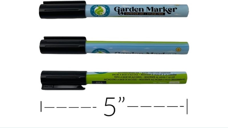 133 SUPPLY 6 Pack Garden Marker Pen Permanent Markers Black (UV Fade Resistant Marker Pens for Plant Markers Garden Markers Waterproof Pen Black Markers Outdoor Marker for Garden Plant Label 0.8mm) - Image 5